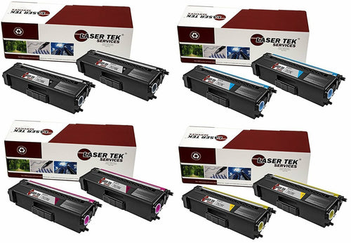 8 Pack Compatible Brother TN339 Replacement Cartridges for the Brother HL-L9200CDW, HL-L9200CDWT, MFC-L9550CDWT, and MFC-L9550CDW (2 Black, 2 Cyan, 2 Magenta, 2 Yellow)