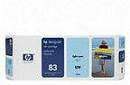 HP No 83 C4944A DJ 5000 5500 Light Cyan OEM Inkjet Cartridge