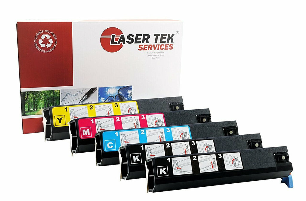 Okidata 41963004 41963003 41963002 41963001 Toner Cartridge 5 Pack - Laser Tek Services