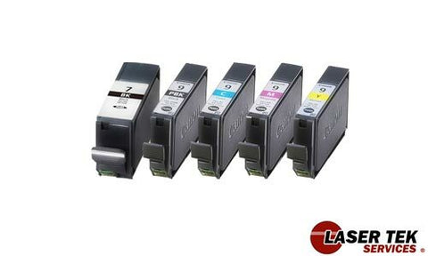1 PGI-7BK 4 PGI-9 NEW INK CARTRIDGES FOR CANON PIXMA IX7000 MX7600 PRO 9500