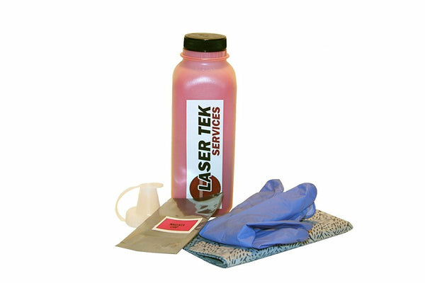 Magenta Toner Refill Kit with Reset Chip for the Samsung CLP-600 CLP-650 CLP-600N CLP-650N CLP-M600A