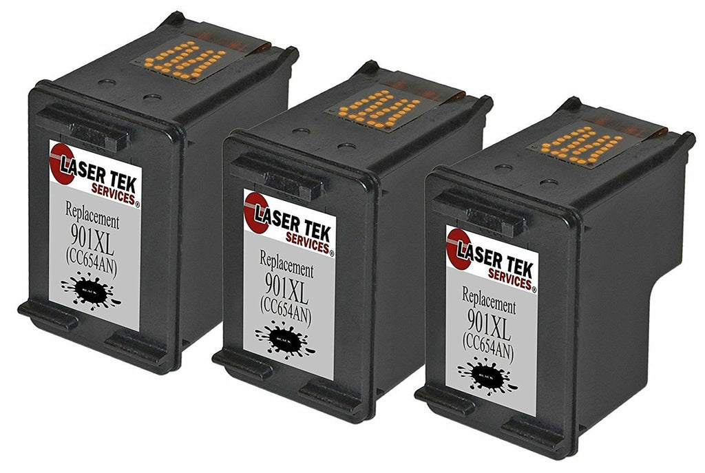 3 Pack Black Compatible HP 901XL High Yield Replacement Ink Cartridges for the HP OfficeJet 4500