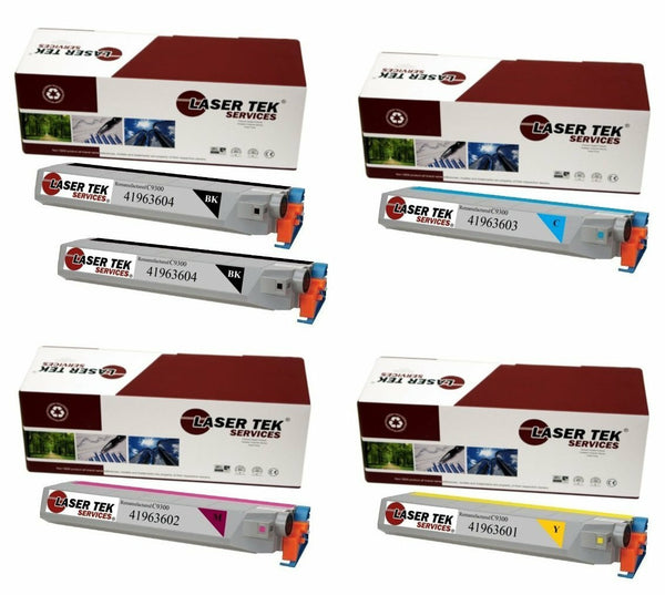 5 Pack Compatible Okidata C9300 (Type C5) High Yield Replacement Toner Cartridges for the Oki C9300, Oki C9300dxn, C9300n, C9500, C9500dxn