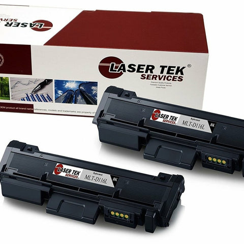 2 Pack Compatible Samsung MLT-D116L High Yield Replacement Toner Cartridges for the Samsung SL-M2625D, SL-M2675F, SL-M2825DW, SL-M2835DW, SL-M2875FW, SL-M2885FW