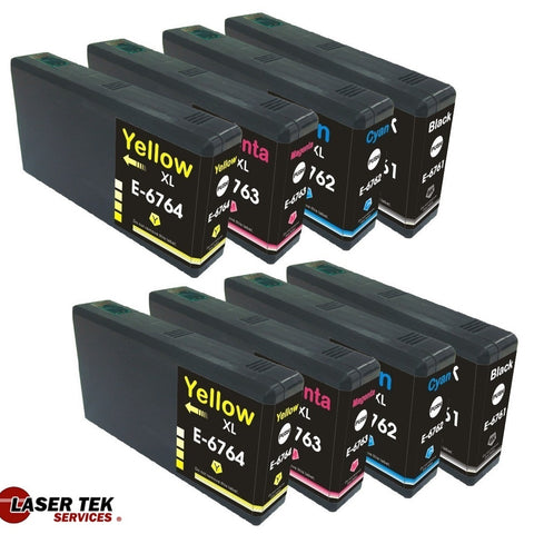 Epson T676XL T676XL120 T676XL220 T676XL320 T676XL420 Ink Cartridges 8 Pack - Laser Tek Services