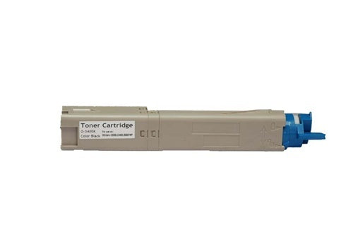 OKIDATA C3300 C3400 C3520 43459304 BLACK REMANUFACTURED TONER CARTRIDGE - Laser Tek Services