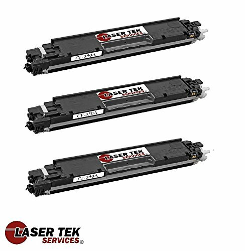 3 Pack Black Compatible HP CF350A Replacment Toner Cartridges For the HP Color LaserJet Pro MFP M176n