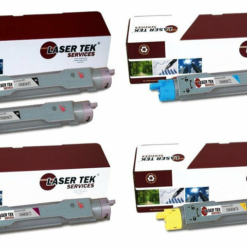 5 Pack Compatible Phaser 6250 Toner Cartridge Replacements for the Xerox 106R00675, 106R00672, 106R00673, 106R00674. (2x Black, Cyan, Magenta, Yellow)