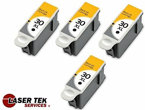 4 Pack Black Compatible Kodak 30XL(1550532) Replacement Ink Cartridges for use in the Kodak ESP C110, ESP C310, ESP C315, ESP Office 2150, ESP Office 2170
