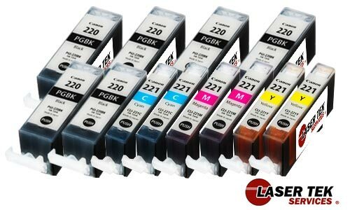 Canon PGI-220 CLI-221 Ink Cartridges 12 Pack - Laser Tek Services