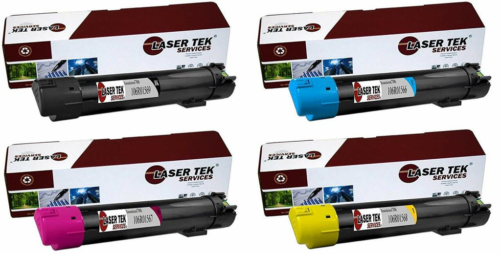 XEROX PHASER 106R01569 106R01568 106R015 Toner Cartridges 4 Pack - Laser Tek Service