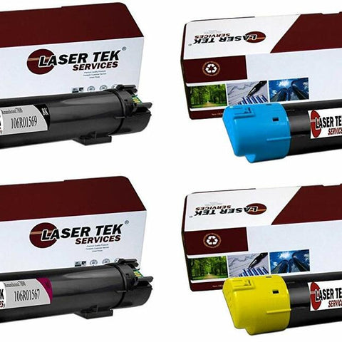 XEROX PHASER 106R01569 106R01568 106R015 Toner Cartridges 4 Pack - Laser Tek Service