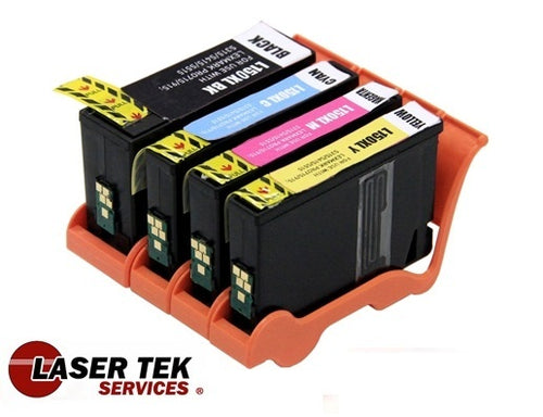 COMPATIBLE LEXMARK 150XL 4-SET HIGH YIELD INK CARTRIDGES: 1BK, 1C, 1M, 1Y