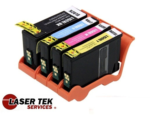 COMPATIBLE LEXMARK 150XL 4-SET HIGH YIELD INK CARTRIDGES: 1BK, 1C, 1M, 1Y