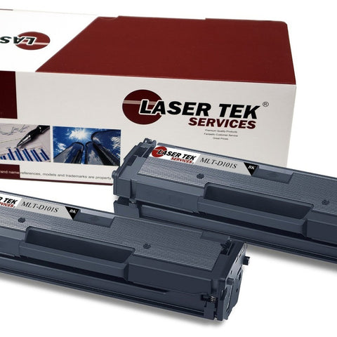 2PK SAMSUNG MLT-D101S TONER CARTRIDGES FOR SAMSUNG ML-2165 ML-2165W SCX-3450FW SF-760P