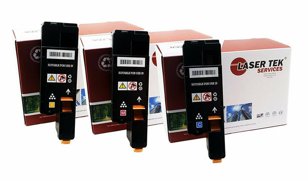 Xerox Phaser 6022 106R02756 106R02757 106R02758 Toner Cartridge 3 Pack - Laser Tek Services