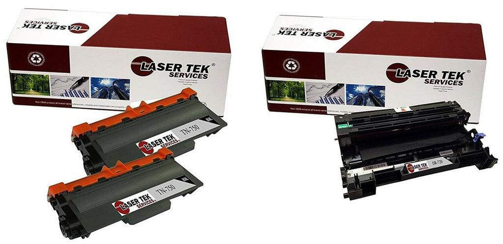Brother TN750 Toner Cartridges DR720 Drum Unit 3 Pack - Laser Tek Services
