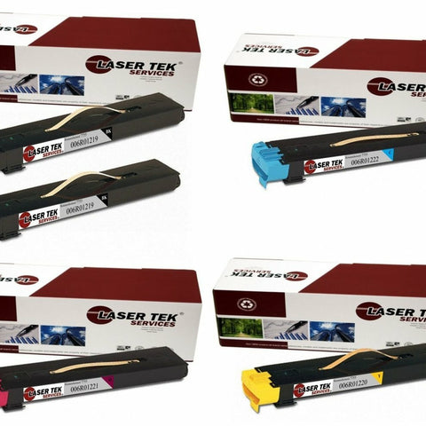 5 Pack Compatible Xerox 7755 Toner Cartridge Replacements for the Xerox 006R01219, 006R01222, 006R01221, 006R01220. (2x Black, Cyan, Magenta, Yellow)