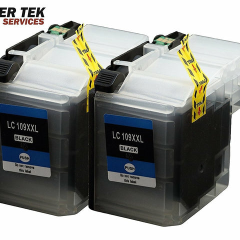 Brother LC-109 Black Ink Cartridges 2 Pack - Laser Tek Services