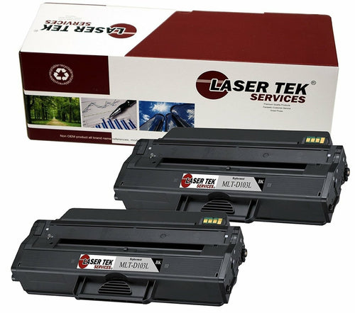 2 Pack Compatible Samsung MLT-D103L Black High Yield Replacement Toner Cartridges for the Samsung ML-2950ND, ML-2955DW, ML-2955ND, SCX-4729FD