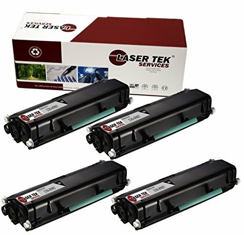 4 Pack Black compatible Dell 3333 (330-8985) Replacement Toner Cartridges for use in the Dell 3333dn, Dell 3335dn