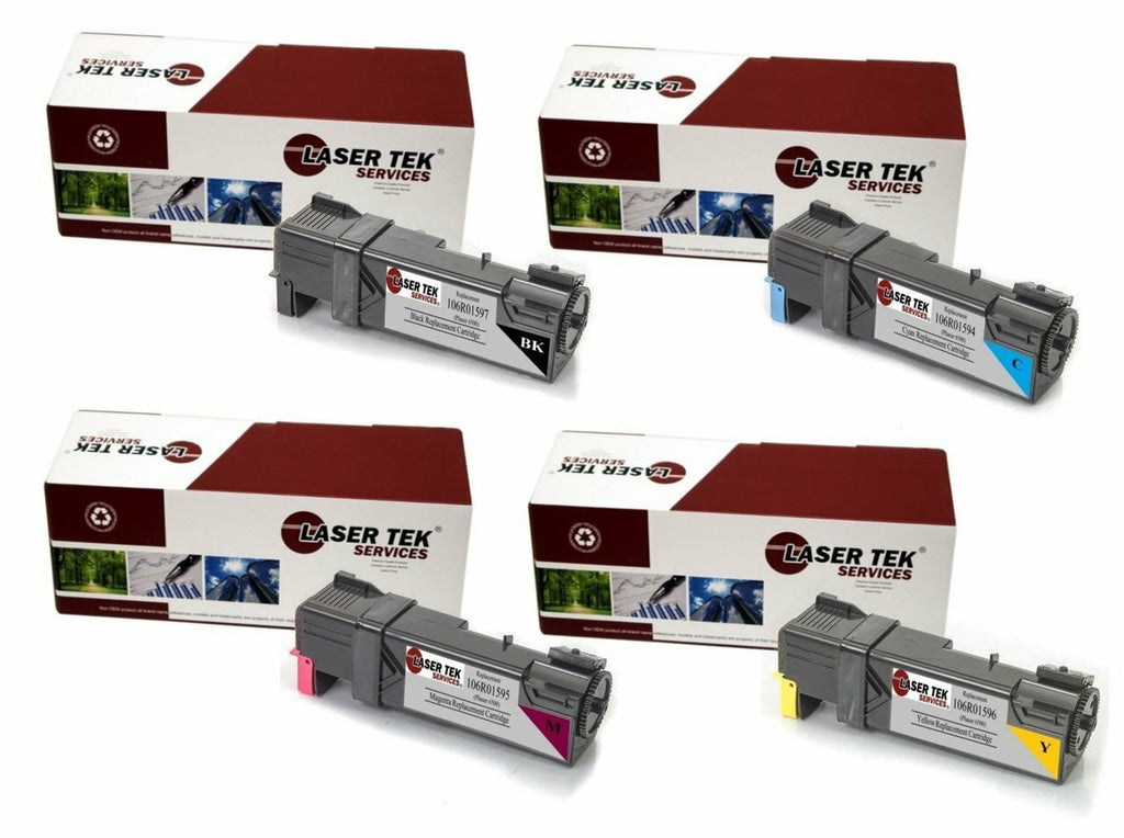Xerox 6500 106R01597 106R01594 106R01595 106R01596 Toner Cartridge 4 Pack - Laser Tek Services