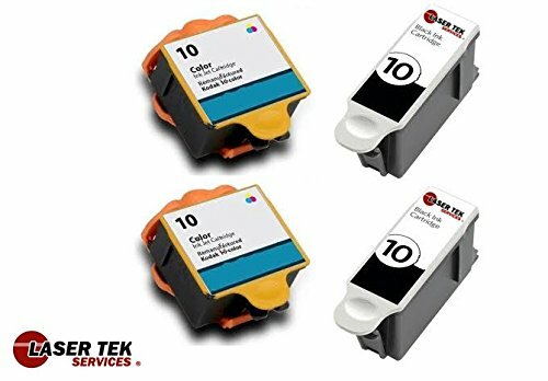 4 Pack Compatible Kodak 10XL(2 Black 8237216 and 2 Color 8946501) Replacement Ink Cartridges for use in the Kodak EasyShare 5100, EasyShare 5300, EasyShare 5500, ESP 3, ESP 3250