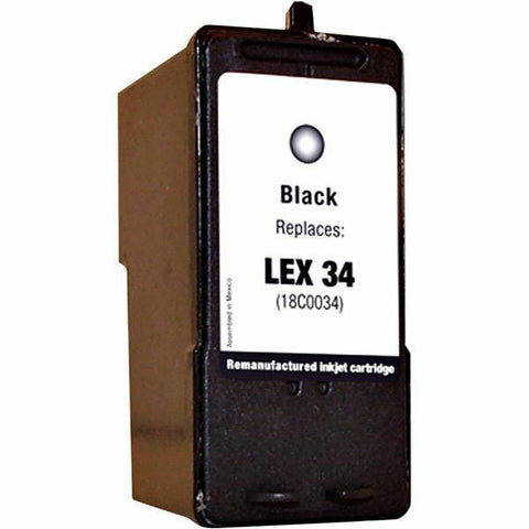 LEXMARK 18C0034 #34 BLACK HIGH YIELD REMANUFACTURED INK CARTRIDGE
