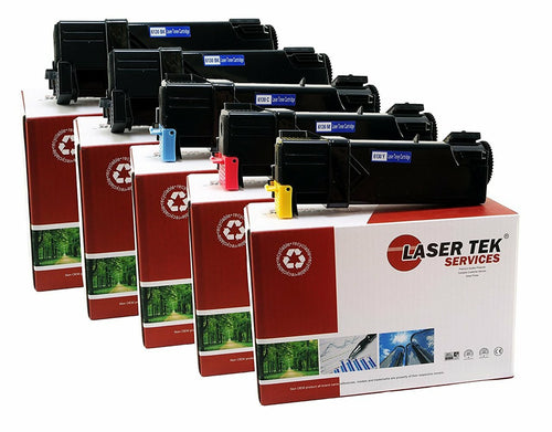 5 Pack Compatible Phaser 6130 Toner Cartridge Replacements for the Xerox 106R01281, 106R01278, 106R01279, 106R01280. (2x Black, Cyan, Magenta, Yellow)