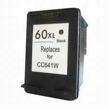 1 PACK HP 60XL (CC641WN) BLACK REMANUFACTURED INK CARTRIDGE REPLACEMENT COMPATIBLE WITH HP DESKJET D1660 D1663 D2530 D2545