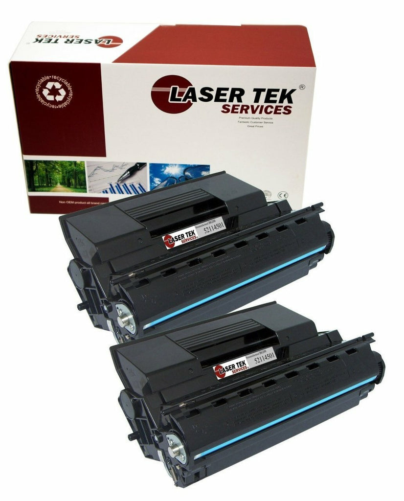 2 Pack Compatible Okidata 52114501 (B6200 / B6300) Black Replacement Toner Cartridges for the Okidata B6200, B6200n, B6250dn, B6250n, B6300, B6300dn, B6300n