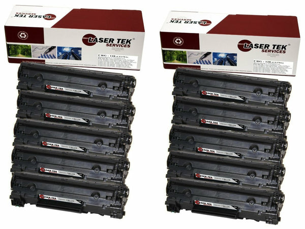 10 PACK CANON 128 REMANUFACTURED TONER CARTRIDGES