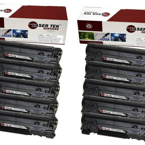 10 PACK CANON 128 REMANUFACTURED TONER CARTRIDGES