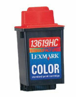 1 Pack Lexmark 13619HC Tri Color Remanufactured Ink Cartridge Compatible with 1000 1100 2030 JetPrinter 