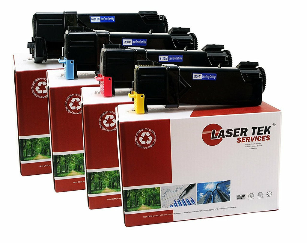 Xerox 6130 106R01281 106R01278 106R01279 106R01280 Toner Cartridge 4 Pack - Laser Tek Services