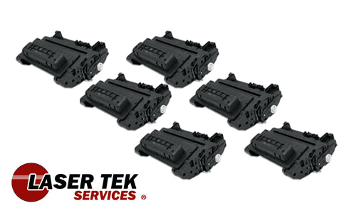 6 PACK PREMIUM REMANUFACTURED HP CC364X TONER CARTRIDGES