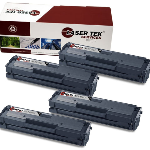 4PK SAMSUNG MLT-D101S TONER CARTRIDGES FOR SAMSUNG ML-2165 ML-2165W SCX-3450FW SF-760P