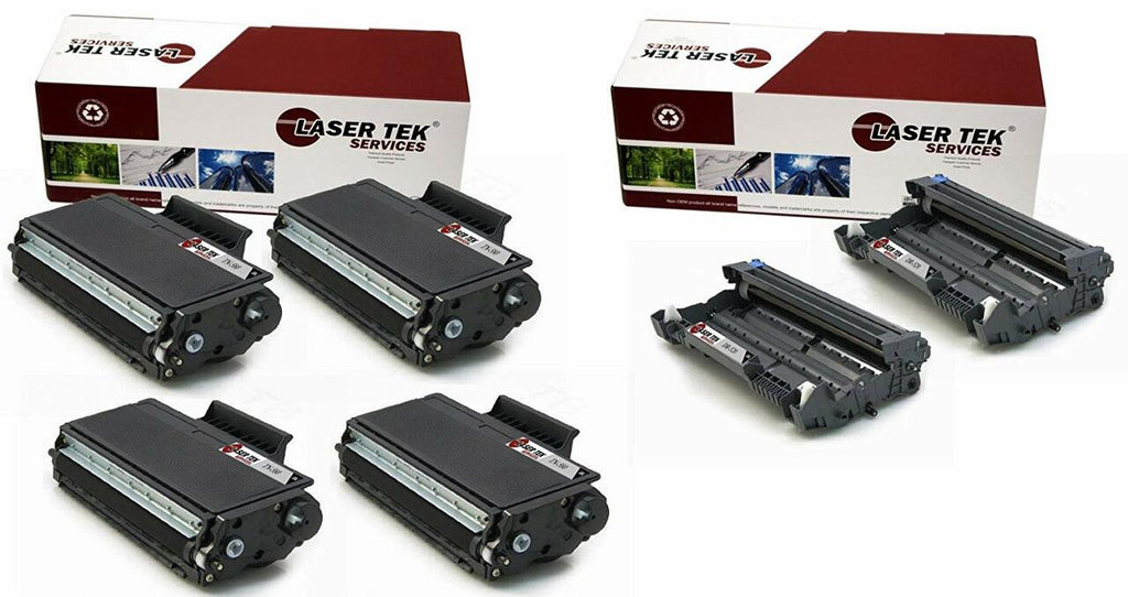 Brother TN580 Toner Cartridge DR520 Drum Unit 6 Pack - Laser Tek Services