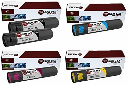 5 Pack Compatible Phaser 7760 Toner Cartridge Replacements for the Xerox 106R01163, 106R01160, 106R01161, 106R01162. (2x Black, Cyan, Magenta, Yellow)