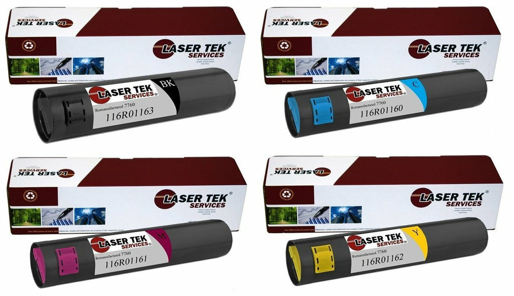 Xerox 106R01163 106R01160 106R01161 106R01162 Toner Cartridge 4 Pack - Laser Tek Services
