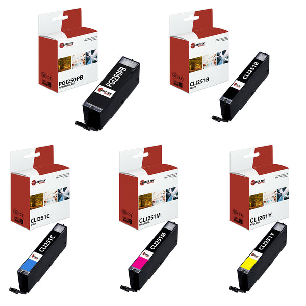 Canon PGI-250XL & CLI-251XL 5-Set Ink High Yield Cartridges