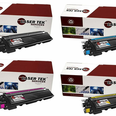 TN-210 TN210BK TN210C TN210M TN210Y TONER CARTRID 4 Pack - Laser Tek Services