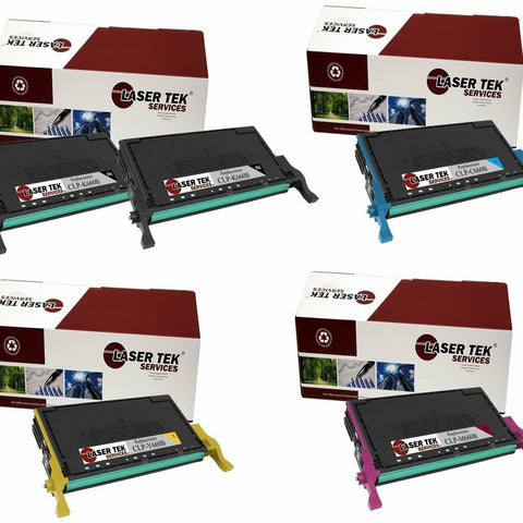 5 Pack Compatible Samsung CLP-660B High Yield Replacement Toner Cartridges for the Samsung CLP-610ND, CLP-660N, CLP-660ND, CLX-6200ND, CLX-6210FX, CLX-6240DFX