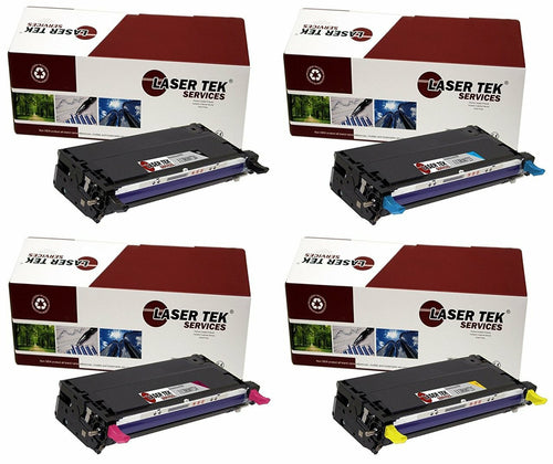 4 Pack Compatible Phaser 6180 Toner Cartridge Replacements for the Xerox 113R00726, 113R00723, 113R00724, 113R00725. (Black, Cyan, Magenta, Yellow)