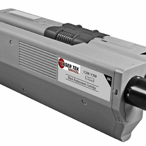 1 Pack Black Compatible C310 Toner Cartridge Replacement for the Okidata 44469801