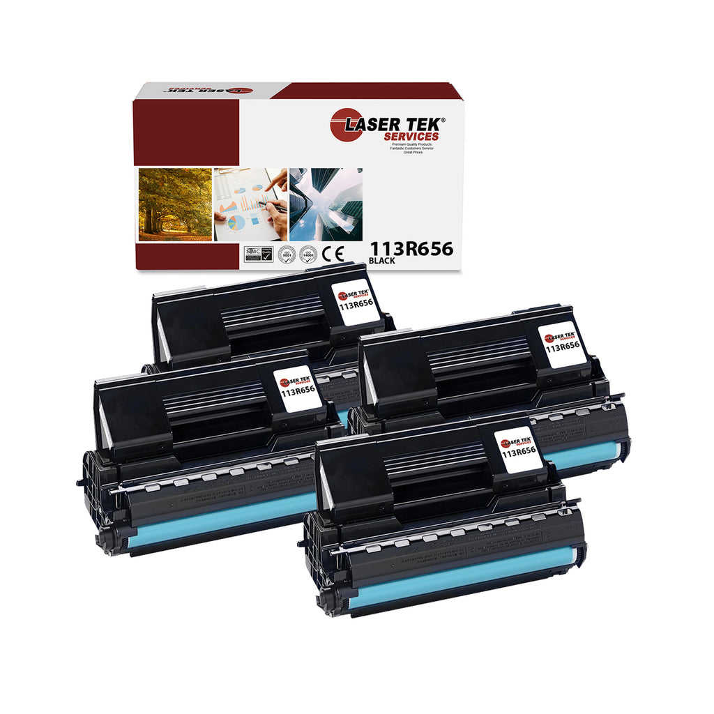 Xerox 113R656 Black Toner Cartridges 4 Pack - Laser Tek Services