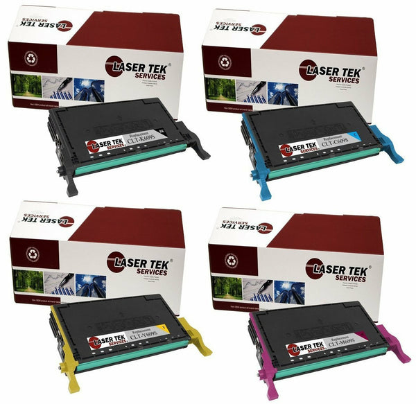 4 Pack Compatible Samsung CLT-609S High Yield Replacement Toner Cartridges for the Samsung CLP-770ND, CLP-775ND