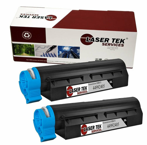 2 Pack Compatible Okidata 44992405 Replacement Toner Cartridges for the B401, B401D, B401DN, MB441, MB451Q,MB451