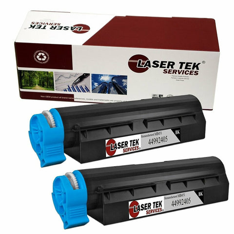 2 Pack Compatible Okidata 44992405 Replacement Toner Cartridges for the B401, B401D, B401DN, MB441, MB451Q,MB451