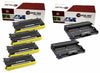 Brother TN350 Toner Cartridges DR350 Drum Unit 6 Pack - Laser Tek Services